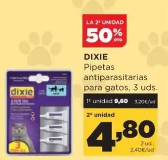 Alimerka Dixie Pipetas antiparasitarias para gatos, 3 uds. oferta