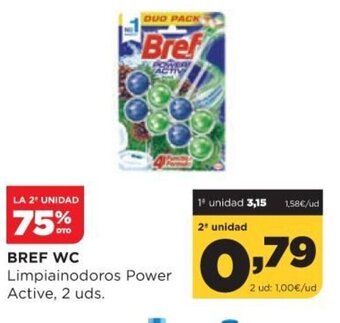 Alimerka Bref WC Limpiainodoros Power Active, 2 uds. oferta