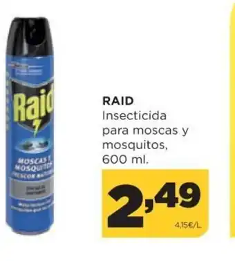 Alimerka Raid Insecticida para moscas y mosquitos, 600ml oferta
