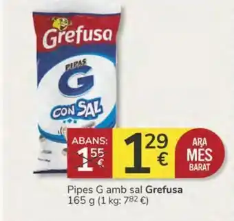 Consum Pipes g amb sal grefusa oferta