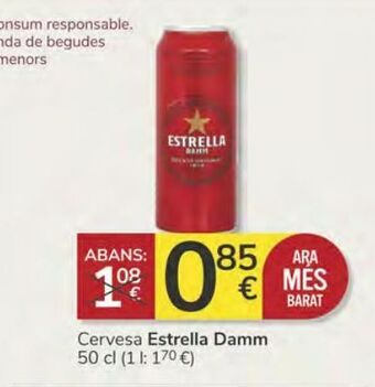 Consum Cervesa estrella damm oferta