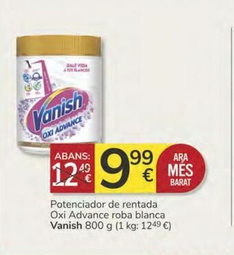 Consum Potenciador de rentada oxi advance roba blanca vanish oferta