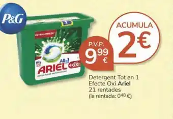 Consum Detergent tot en 1 efecte oxi ariel oferta