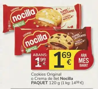 Consum Cookies original o crema de llet nocilla oferta