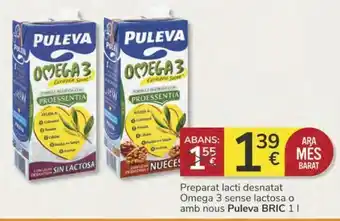 Consum Preparat lacti desnatat omega 3 sense lactosa o amb nous puleva oferta
