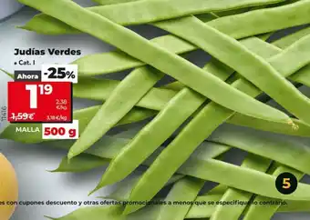 Dia Market Judías verdes oferta