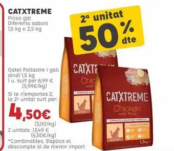 Kiwoko 2a Unitat 50% Dte Catxtreme Pinso Gat Diferents Sabors oferta