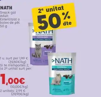 Kiwoko 2a Unitat 50% Dte Nath Snack Gat Adult Esterilitzat O Boles De Pèl oferta
