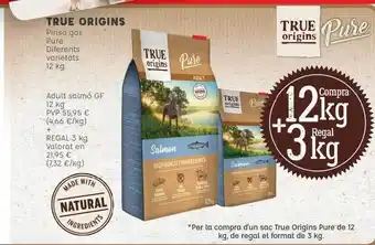 Kiwoko True Origins Pinso Got Pure Diferents Varietats oferta