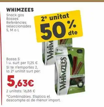 Kiwoko 2a Unitat 50% Dte Whimzees Snack Gos Bosses Referències Seleccionades oferta