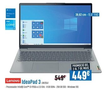 Beep Lenovo Ideapad 3 oferta