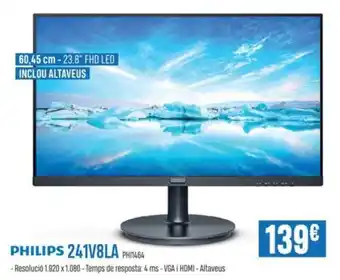 Beep PHILIPS 241V8LA oferta