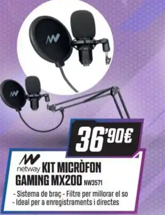 Beep Netway Kit Micròfon Gaming MX200 oferta