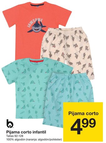 Zeeman Pijama corto infantil Tallas 92-128 oferta