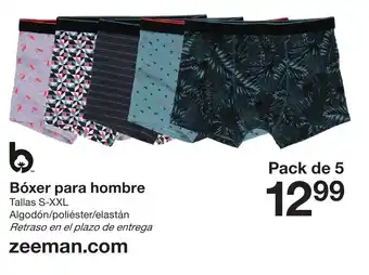 Zeeman Bóxer para hombre Tallas X-XXL Pack de 5 oferta