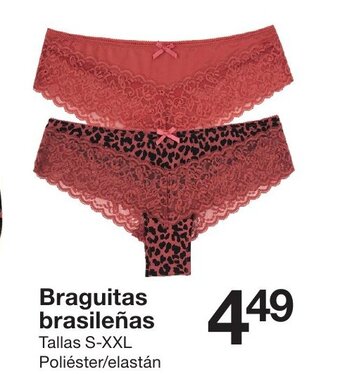 Zeeman Braguitas brasileñas Tallas S-XXL oferta