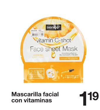 Zeeman Mascarilla facial con vitaminas oferta