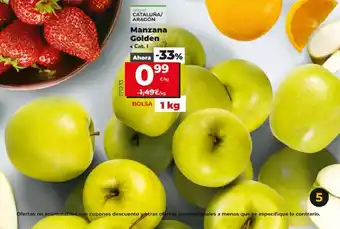Dia Cataluñ a/Aragón Manzana Golden Cat. 1 Bolsa 1 kg oferta