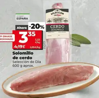 Dia Solomillo de cerdo Selección de Dia 600g aprox. oferta