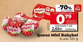 Dia Queso Mini Babybel 6 uds. 120g oferta