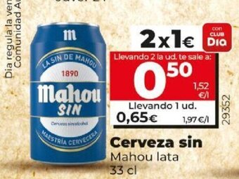 Dia Cerveza sin Mahou lata 33 cl oferta