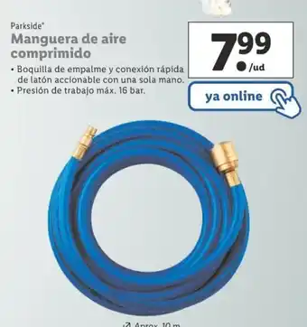 Lidl Manguera de aire comprimido oferta