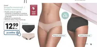 Lidl Esmara Braguita menstrual / Culotte menstrual oferta