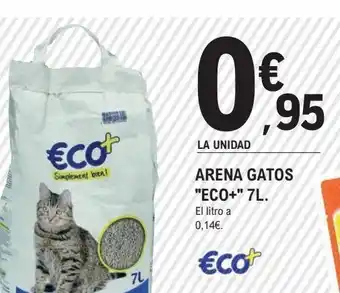 E.Leclerc Arena para gatos eco+ oferta