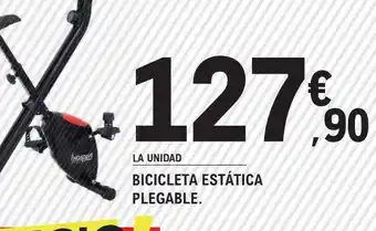 E.Leclerc Bicicleta estática plegable oferta