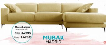 Mubak Chaise longue oferta