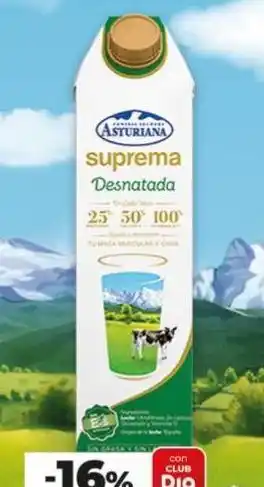 Maxi Dia Leche desnatada la asturiana oferta