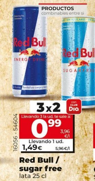 Maxi Dia Bebida energética red bull oferta