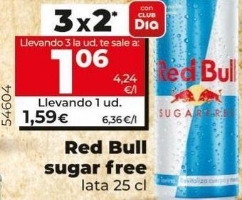 Maxi Dia Bebida energética red bull oferta