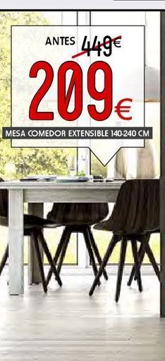Atrapamuebles Mesa extensible oferta
