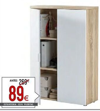 Atrapamuebles Estantería con puertas oferta