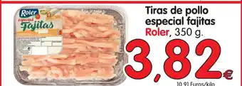 Alimerka Roler, Tiras de pollo especial fajitas 350g oferta