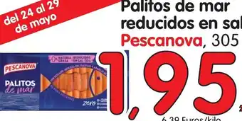 Alimerka Pescanova, Palitos de mar reducidos en sa 305 oferta