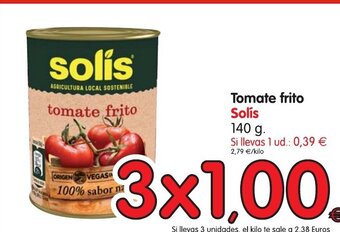 Alimerka Solís Tomate frito 140g. oferta
