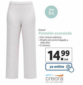 Lidl Esmara Pantalón Acanalado oferta