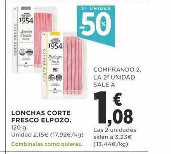 Supercor 2a Unidad -50% Lonchas Corte Fresco Elpozo oferta