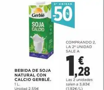 Supercor Exprés 2a Unidad -50% Bebida De Soja Natural Con Calcio Gerblé oferta