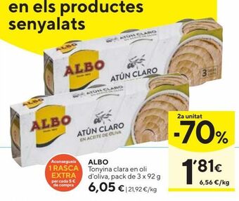 Caprabo Atún claro albo oferta