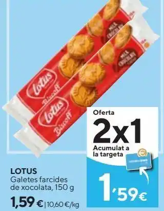 Caprabo Galletas lotus oferta