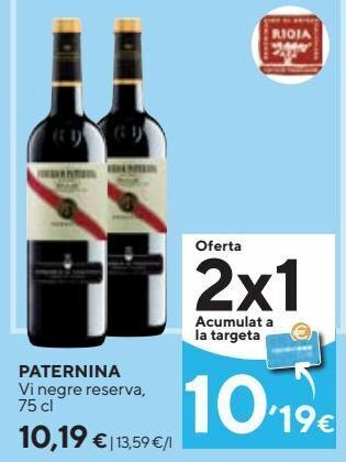 Caprabo Vino tinto paternina oferta