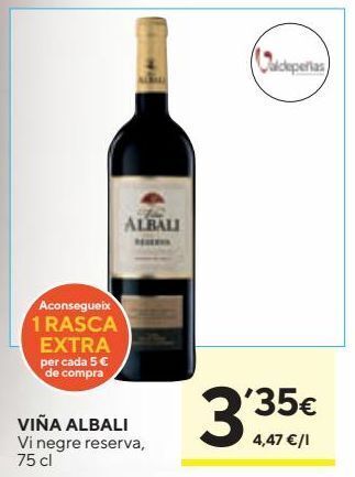 Caprabo Vino tinto viña albali oferta