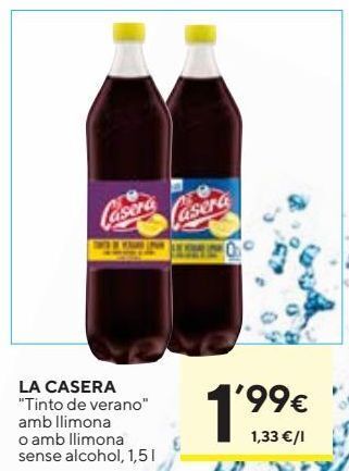 Caprabo Tinto de verano la casera oferta