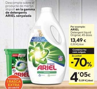 Caprabo Detergente ariel oferta