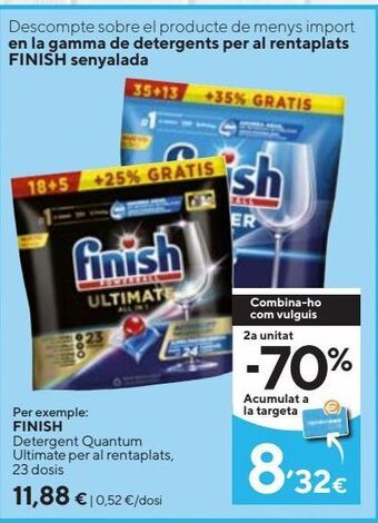 Caprabo Detergente lavavajillas finish oferta