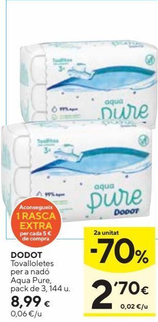 Caprabo Toallitas húmedas para bebé dodot oferta