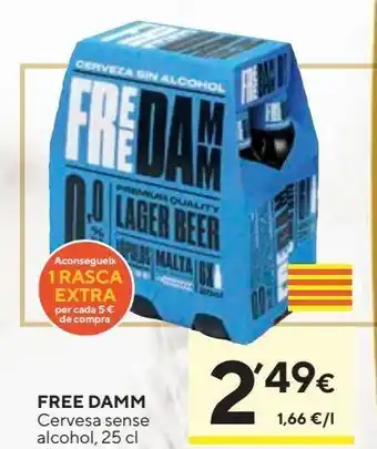 Caprabo Cerveza sin alcohol free damm oferta